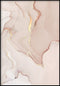 Poster in vero oro rosa a destra di corallo chiaro